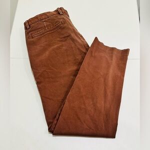 Theory Men’s Brown Chino Pants Size 33 Cotton Denim Straight Casual Dress